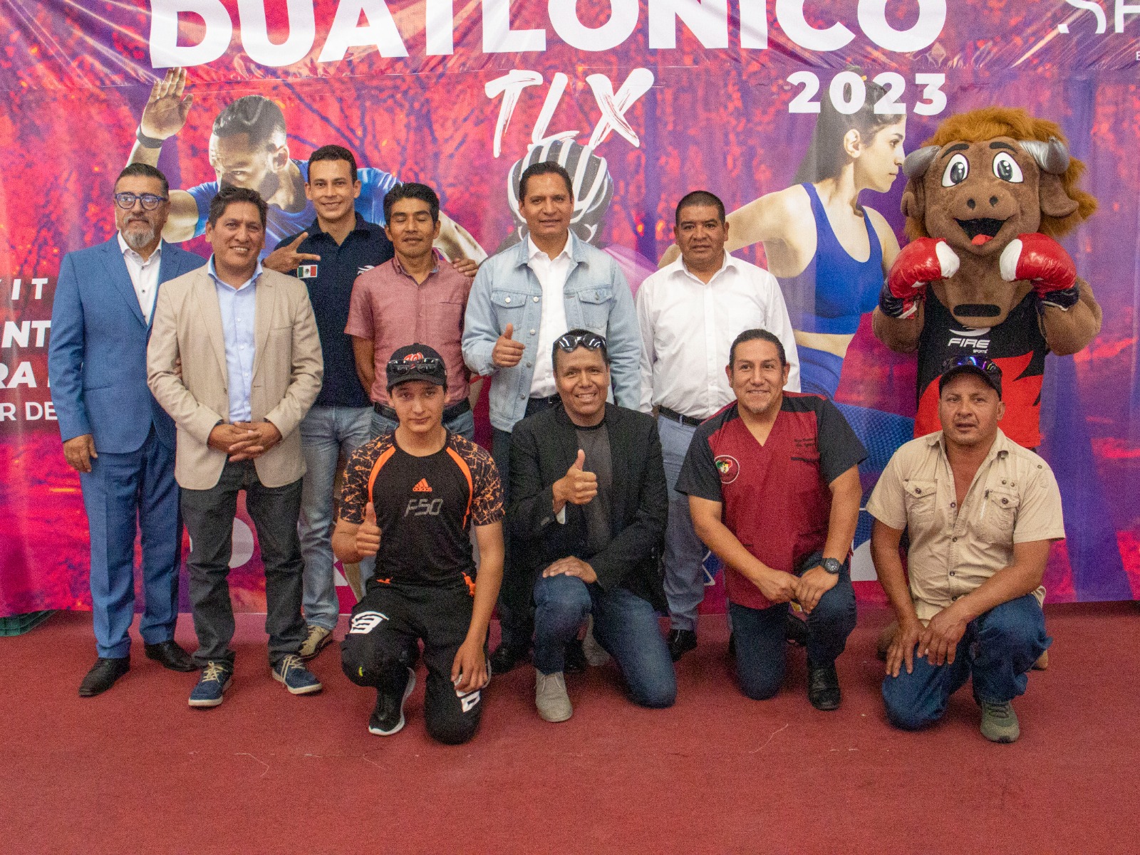 Luis Antonio Herrera encabeza presentación del 'Duatlónico Tlaxcala 2023'